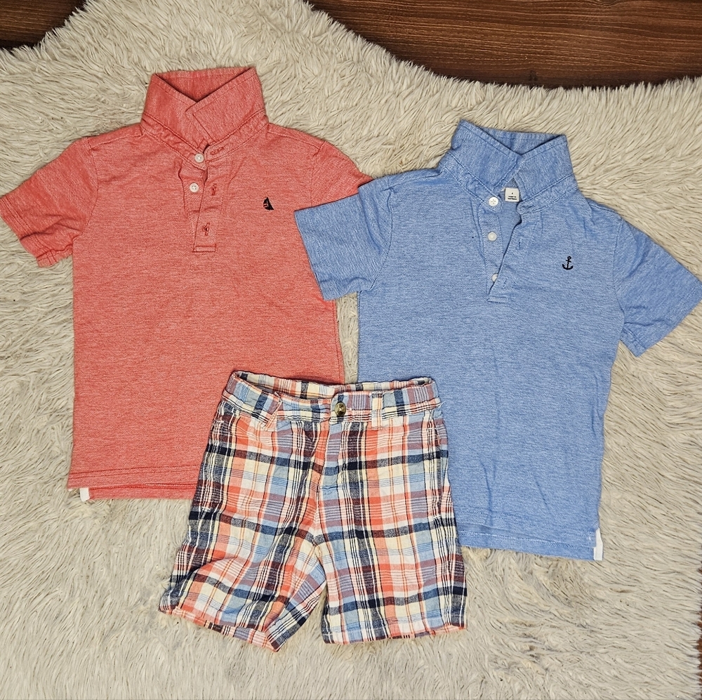Lot Of Janie And Jack Summer Clothes For Toddler Boys 4T